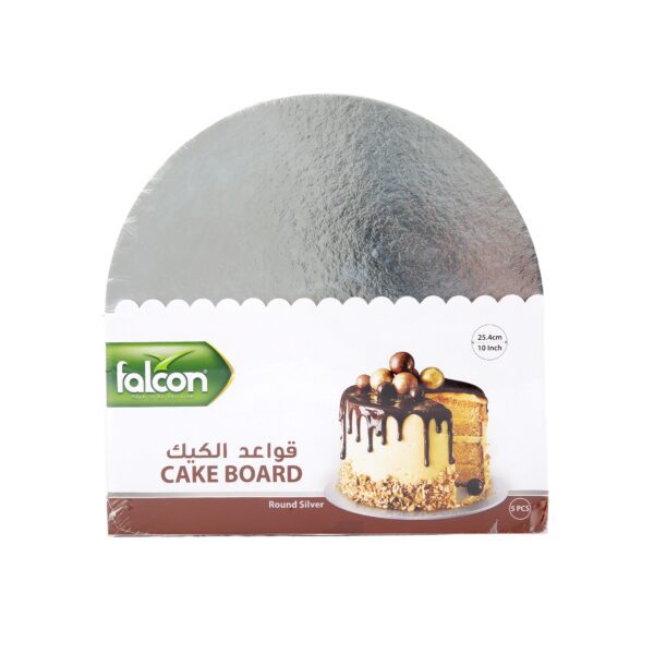 Falcon Cake Board - 10 Inch - Round - Silver
