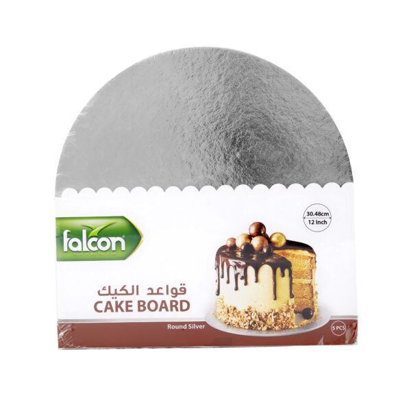 Falcon Cake Board - 12 Inch - Round - Silver