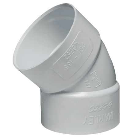 Flo-Tek Waste Bend - SV (Soil-Vent System - Above Ground) -  50mm - 45 Degrees
