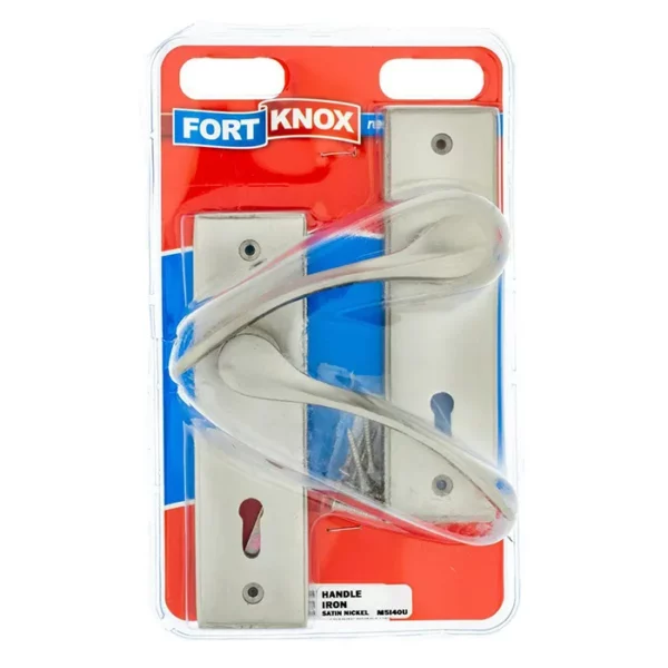 Fortknox  Door Handle Iron Satin Nickel - 1 Qty