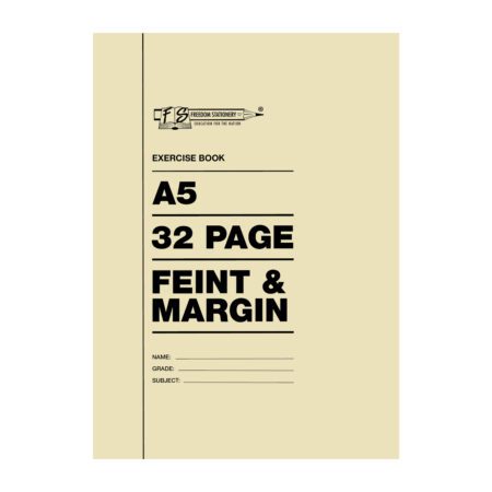 Freedom Stationery Exercise Book 32 Pages A5 Faint Margin