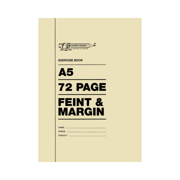 Freedom Stationery Exercise Books 72 Pages A5 Faint Margin