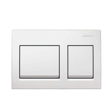 Geberit Alpha 15 Sqaure Plate White Geb115045111