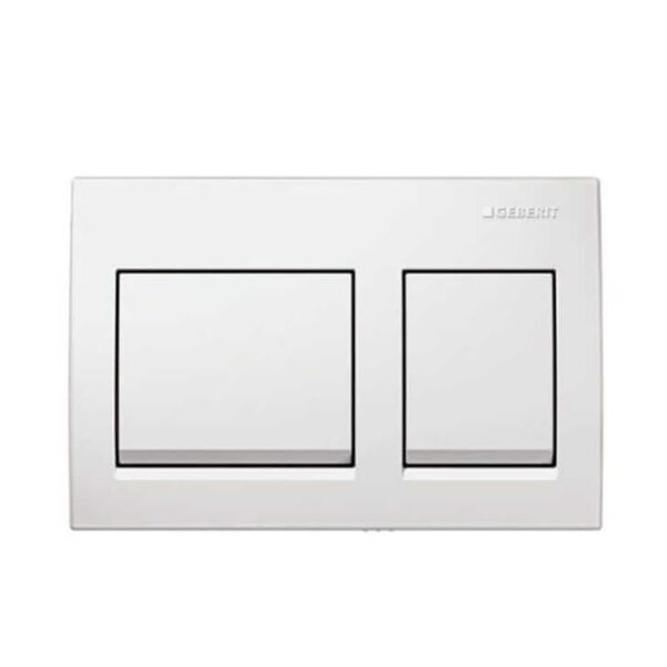 Geberit Alpha 15 Sqaure Plate White Geb115045111