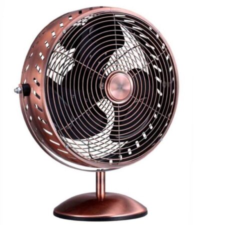 Goldair Desk Fan Copper Metal 8 Inch