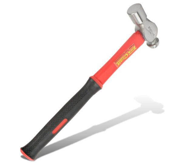 Tork Craft Hammer Ball Pein  Fibreglass Handle 310mm & Full Pol Head - 450G (16Oz)