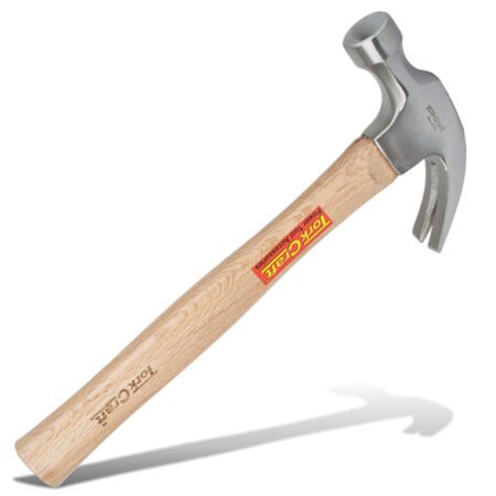 Tork Craft Claw Hammer  Wooden Handle 280mm & Full Pol Head -570G (20Oz)