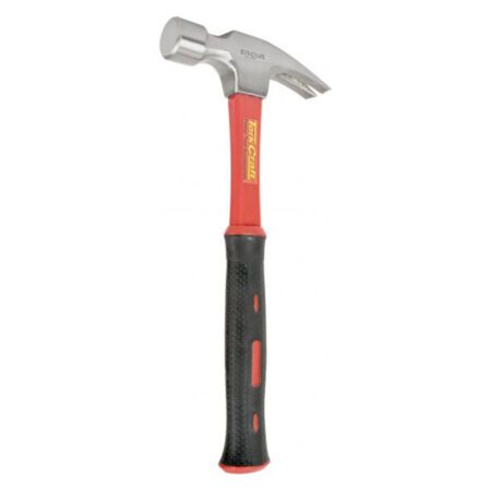 Tork Craft Claw Hammer  Fibreglass Handle 295mm & Full Pol Head - 700G (24Oz)