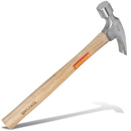 Tork Craft Claw Hammer  Wooden Handle 280mm & Full Pol Head - 700G (24Oz)
