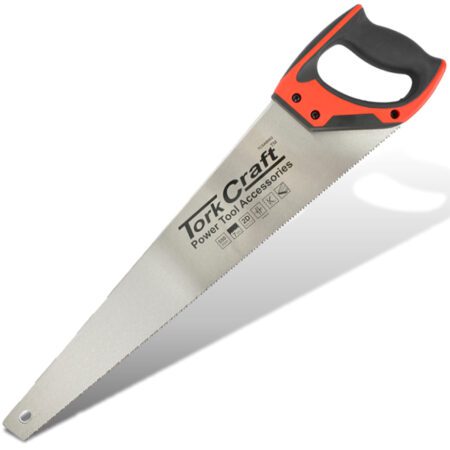 Tork Craft Hand Saw 550mm 7 Teeth Per Inch 0.9mm Temp. Blade Wood Handle