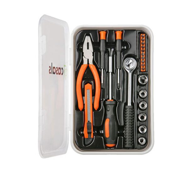 Hand Tools Set Steel Orange - 22 Piece