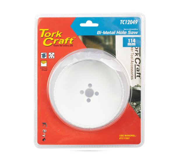 Tork Craft Hole Saw Bi-Metal 114mm