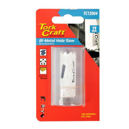 Tork Craft Hole Saw Bi-Metal  19mm
