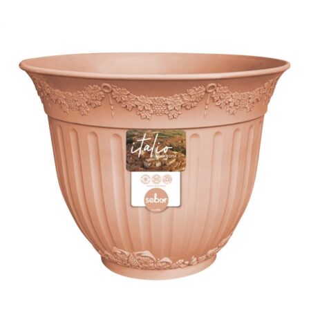 Italo Sienna Flower Pot - 25cm - Cotta