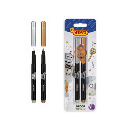 Jovi Felt Tip  Metallic 2'S  Gold & Silver