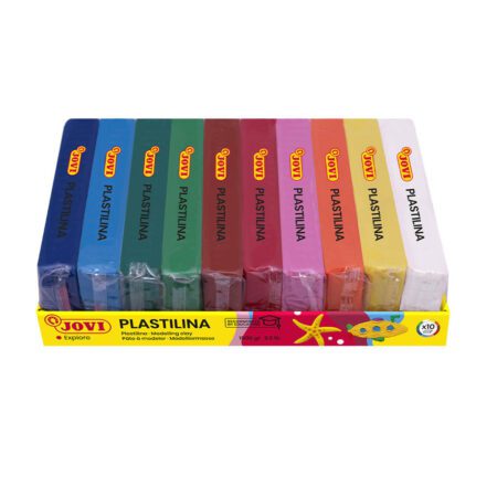 Jovi Plastilina Modelling Clay Case  10Bars X15gms  Assorted Colours