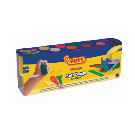 Jovi Soft Dough 10X110G Tub Assprted Colours