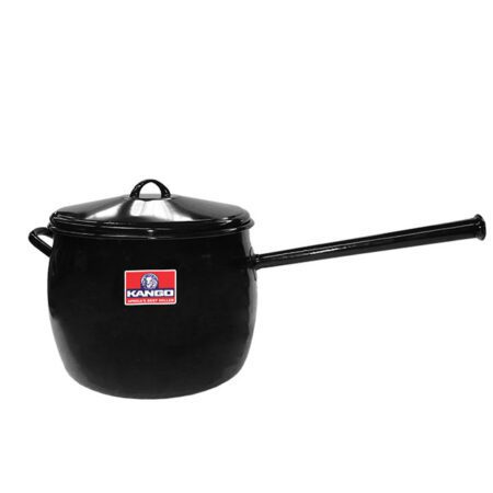 Kango Enamel Bellied Pot - Long Handle - 12.5 Litres