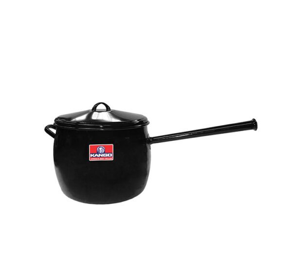 Kango Enamel Bellied Pot 5.7 Litres Long Handle