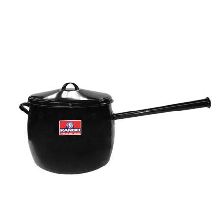 Kango Enamel Bellied Pot - Long Handle - 8.5 Litres