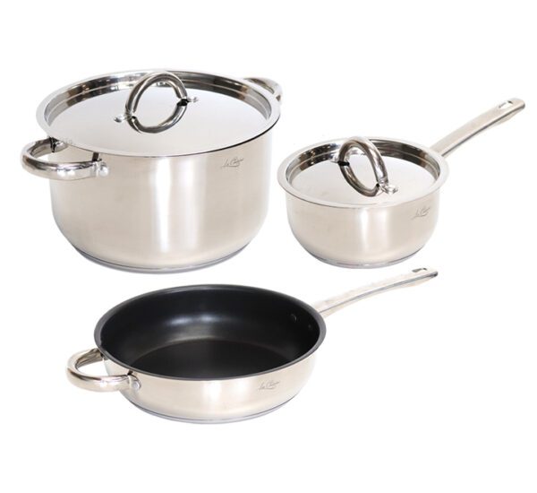 La Cuisine Cookware Set(5 Pieces) - Cw001-5Pc Ss