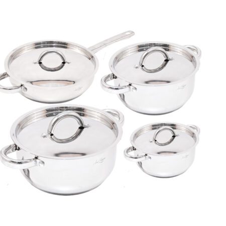 La Cuisine Cookware Set (8 Pieces) - Cw002-8Pc Ss