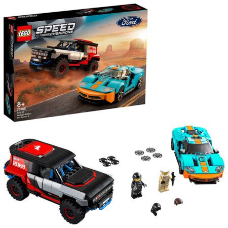 Lego Ford Gt Heritage Edition and Bronco R Speed Champions 76905