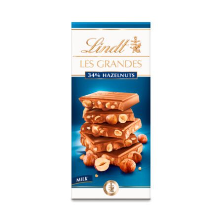 Lindt Les Grandes Milk Hazelnut 150g