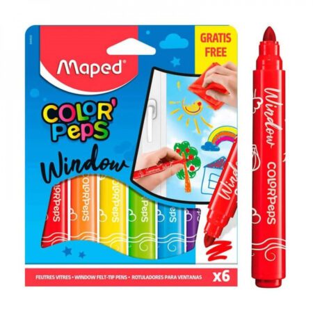 Maped Marker Felt Tip Window Jumbo 6'S
