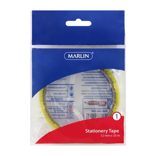 Marlin Clear Tape 12mm x 33m 1's