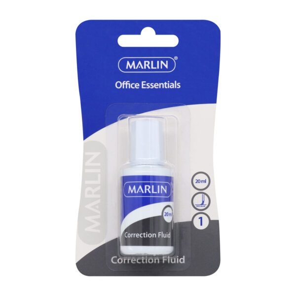 Marlin Correction Fluid Bottle + Brush 20ml