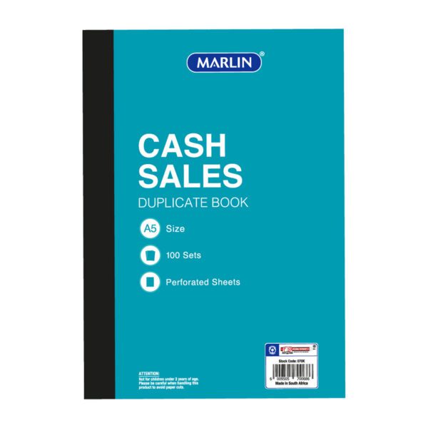Marlin Duplicate A5 Book Cash Sale