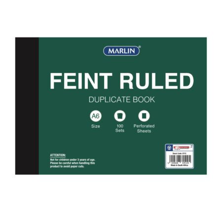 Marlin Duplicate A6 Book Feint