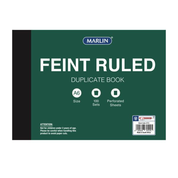 Marlin Duplicate A6 Book Feint