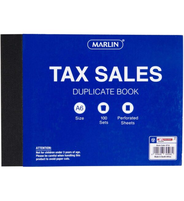 Marlin Duplicate A6 Book Invoice