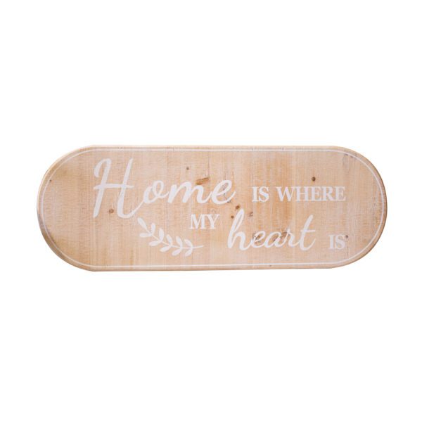 Urban Wooden Wall Decor ''Home Is Where My Heart''