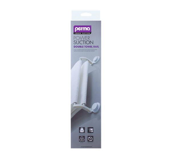 Perma  Suction Double Towel Rail (46cm)