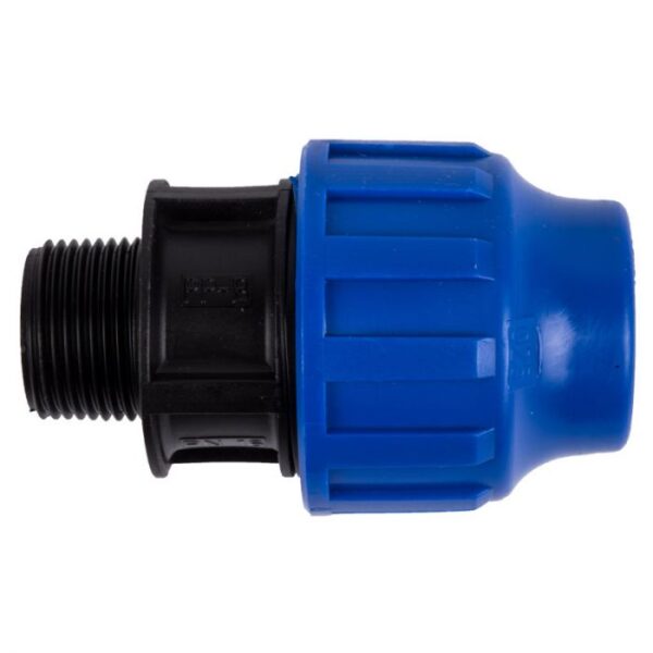 Plast Agri Adaptor Compression - Male - TN 16  x  1/2