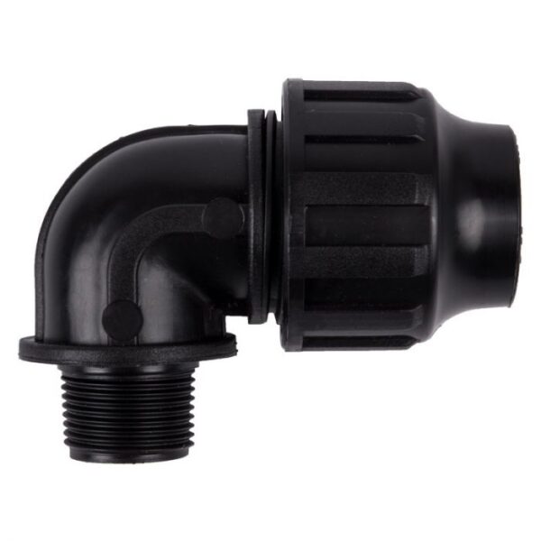 Plast Agri Elbow Compression  - Male  - TN 40  x  1-1/4