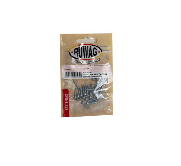 Ruwag Pan Combination - Self Tapping Screw - 3 x 13mm - 25 Qty