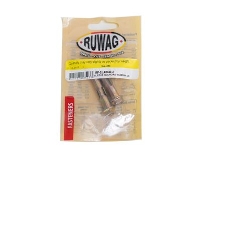 Ruwag Sleeve Anchor - 8 x 40mm - 2 Qty