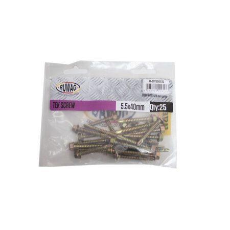 Ruwag Tek Screw - 5.5 x 40mm - 25 Qty