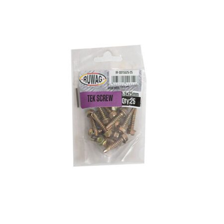 Ruwag Tek Screw - 5.5 x 25mm - 25 Qty