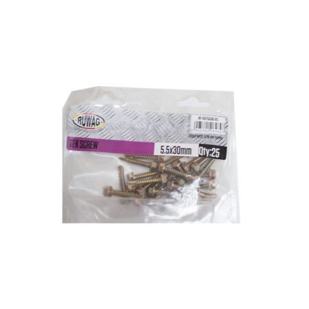 Ruwag Tek Screw - 5.5 x 30mm - 25 Qty