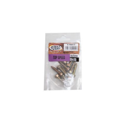 Ruwag Top Speed Screw - 6 x 25mm - 10 Qty