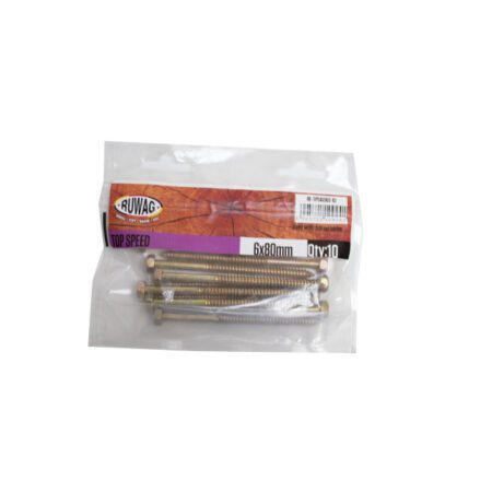 Ruwag Top Speed Screw - 6 x 80mm - 10 Qty