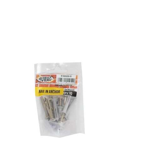 Ruwag Nail In Anchor - 5 x 35mm - 10 Qty