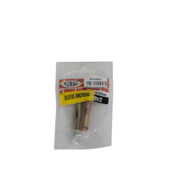 Ruwag Sleeve Anchor - 10 x 50mm - 2 Qty