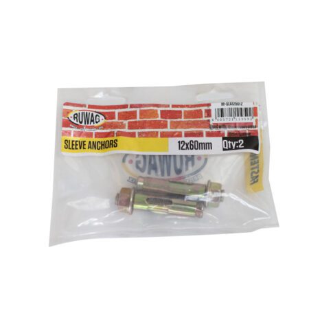 Ruwag Sleeve Anchor - 12 x 60mm - 2 Qty
