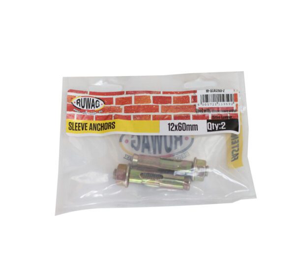 Ruwag Sleeve Anchor - 12 x 60mm - 2 Qty